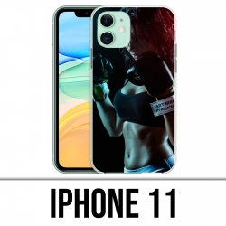 Custodia per iPhone 11 - Girl Boxing
