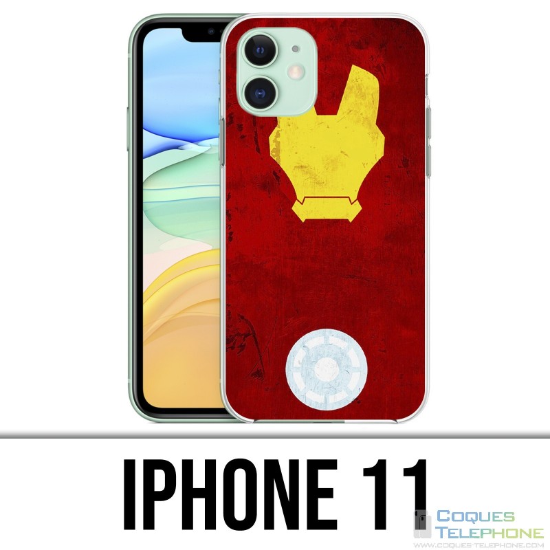 Funda iPhone 11 - Iron Man Art Design