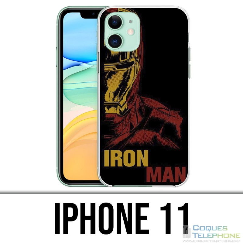 Coque iPhone 11 - Iron Man Comics