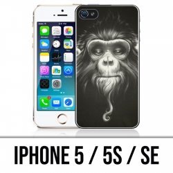 Coque iPhone 5 / 5S / SE - Singe Monkey Anonymous