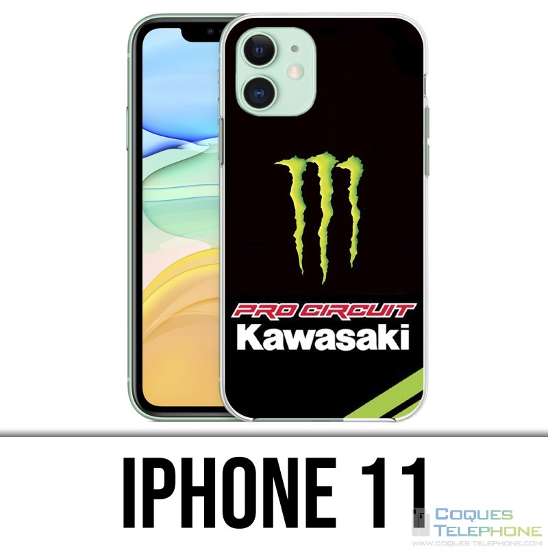 Coque iPhone 11 - Kawasaki Pro Circuit