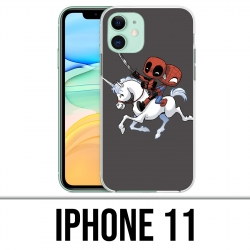 Funda iPhone 11 - Unicorn Deadpool Spiderman