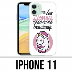 Coque iPhone 11 - Licornes