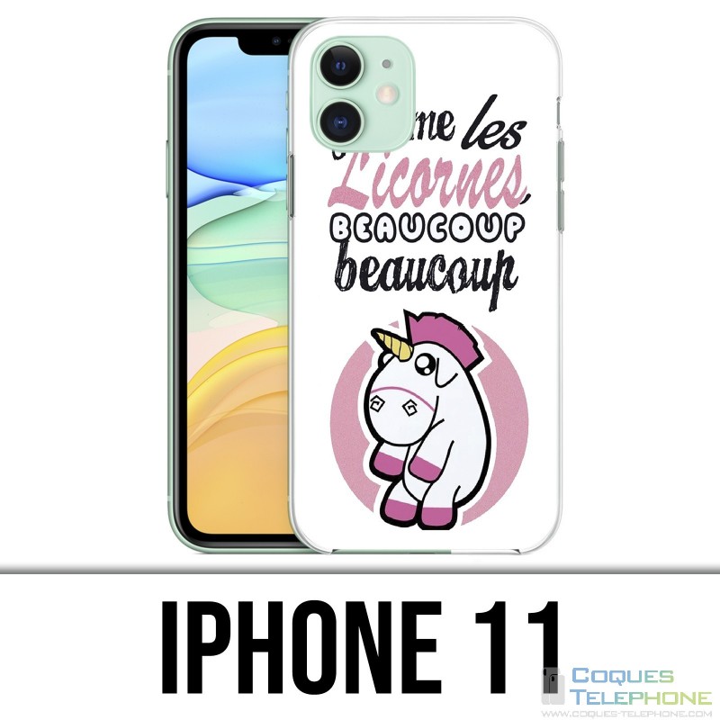 Coque iPhone 11 - Licornes