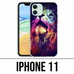Coque iPhone iPhone 11 - Lion Galaxie