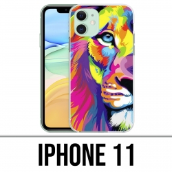 IPhone 11 Fall - mehrfarbiger Löwe