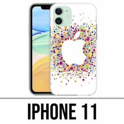 Coque iPhone 11 - Logo Apple Multicolore