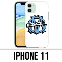 Coque iPhone 11 - Logo Om Marseille Droit Au But