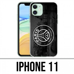Coque iPhone 11 - Logo Psg Fond Black