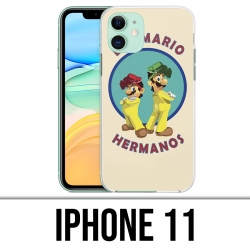 Coque iPhone 11 - Los Mario Hermanos