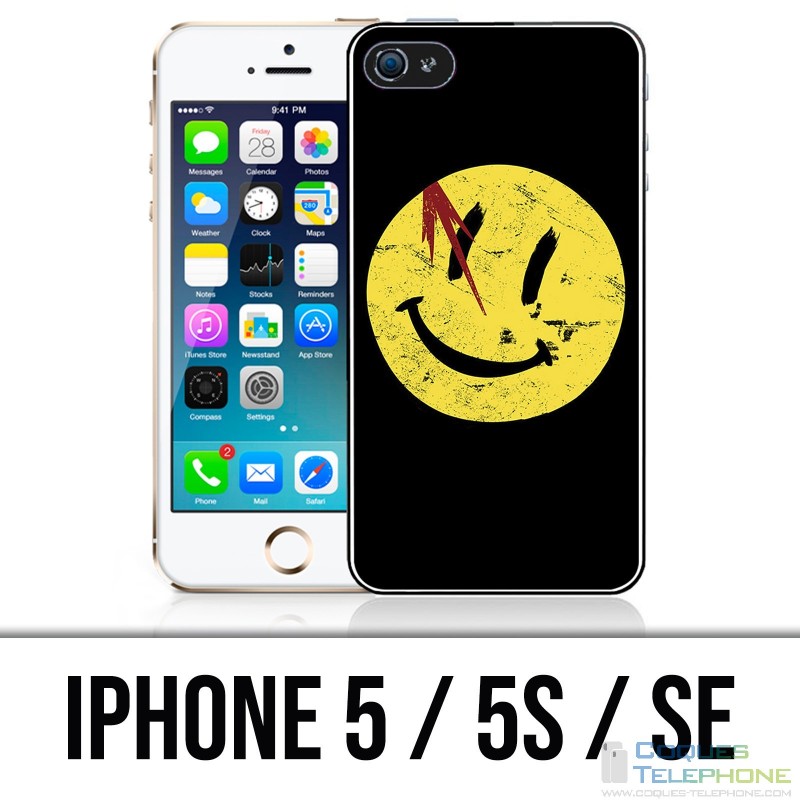 Coque iPhone 5 / 5S / SE - Smiley Watchmen