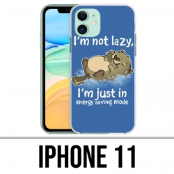 Coque iPhone 11 - Loutre Not Lazy