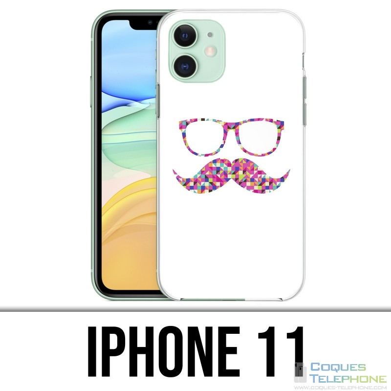 Custodia per iPhone 11 - Occhiali baffi