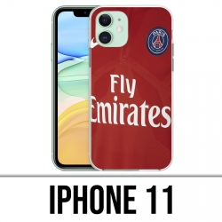Coque iPhone 11 - Maillot Rouge Psg