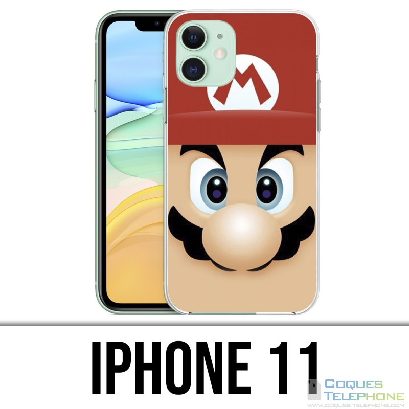Coque iPhone 11 - Mario Face