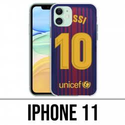 Coque iPhone 11 - Messi Barcelone 10