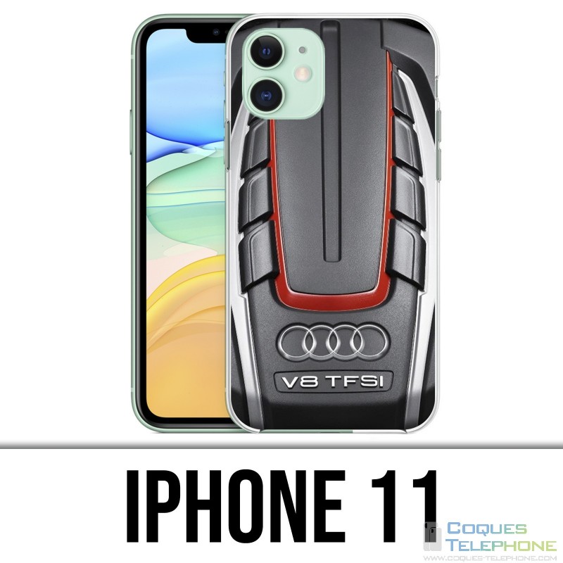 Coque iPhone 11 - Moteur Audi V8