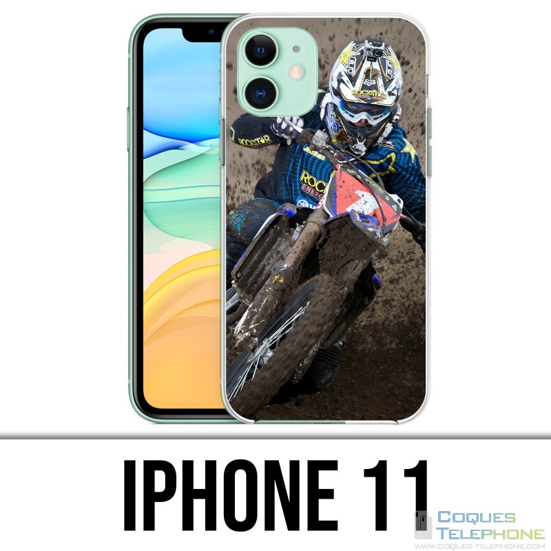 Coque iPhone 11 - Motocross Boue