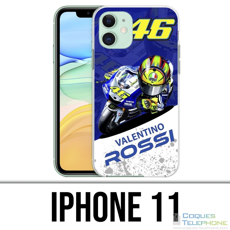 Custodia per iPhone 11 - Motogp Rossi Cartoon