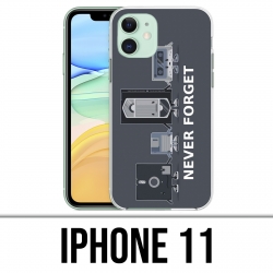 Coque iPhone 11 - Never Forget Vintage