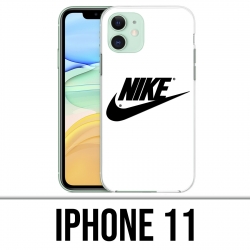 Custodia per iPhone 11 - Logo Nike bianco