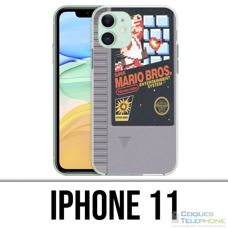 Custodia per iPhone 11: cartuccia Nintendo Nes Mario Bros