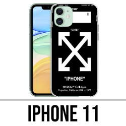 Coque iPhone 11 - Off White Noir