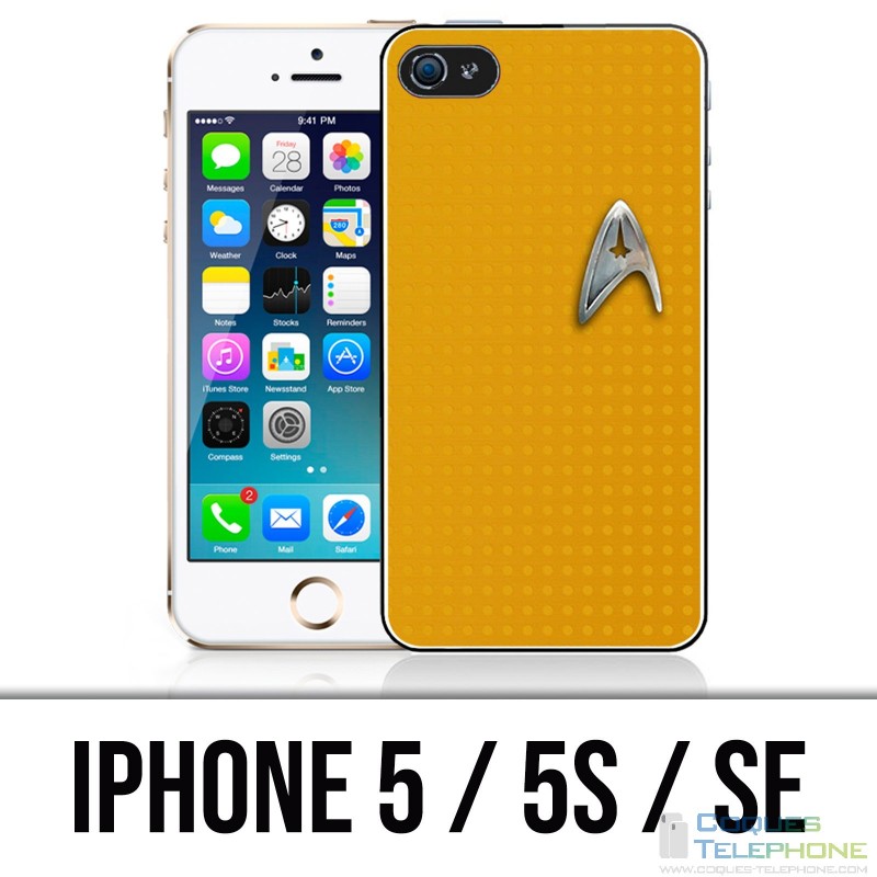 Coque iPhone 5 / 5S / SE - Star Trek Jaune