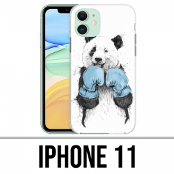 Coque iPhone 11 - Panda Boxe