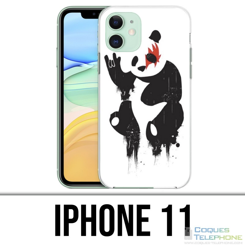 Coque iPhone 11 - Panda Rock