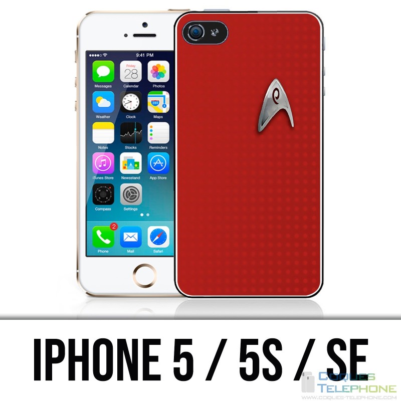 Coque iPhone 5 / 5S / SE - Star Trek Rouge