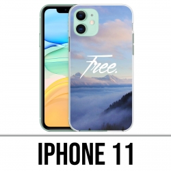 Coque iPhone 11 - Paysage Montagne Free