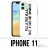 IPhone 11 Case - Naughty Face Connasse Battery