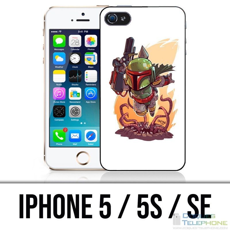 IPhone 5 / 5S / SE Case - Star Wars Boba Fett Cartoon
