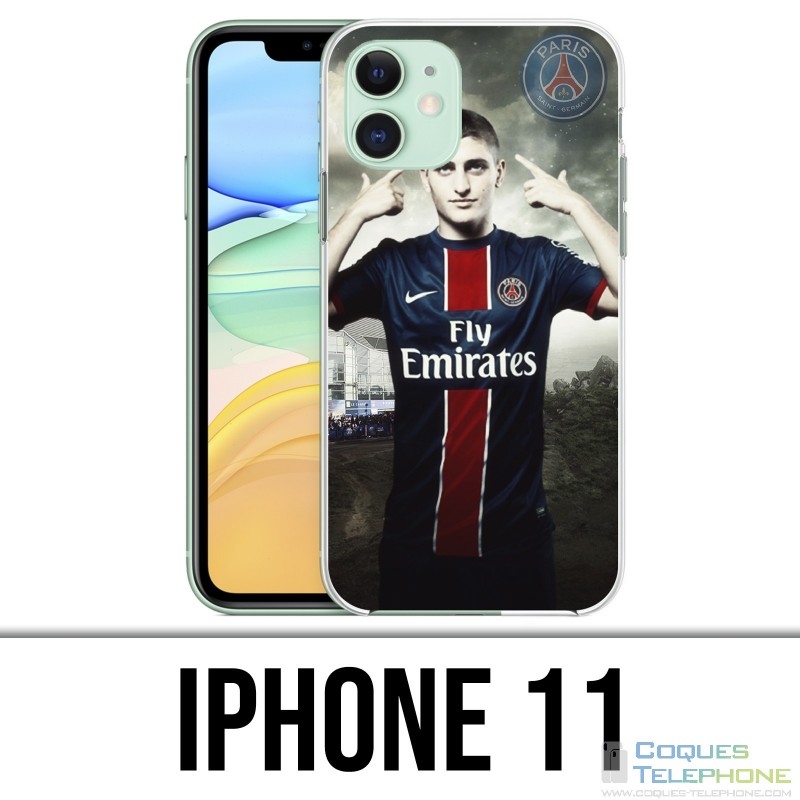 Coque iPhone 11 - PSG Marco Veratti