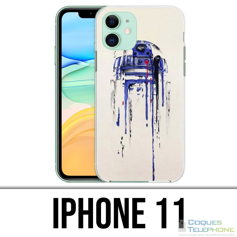 Coque iPhone iPhone 11 - R2D2 Paint