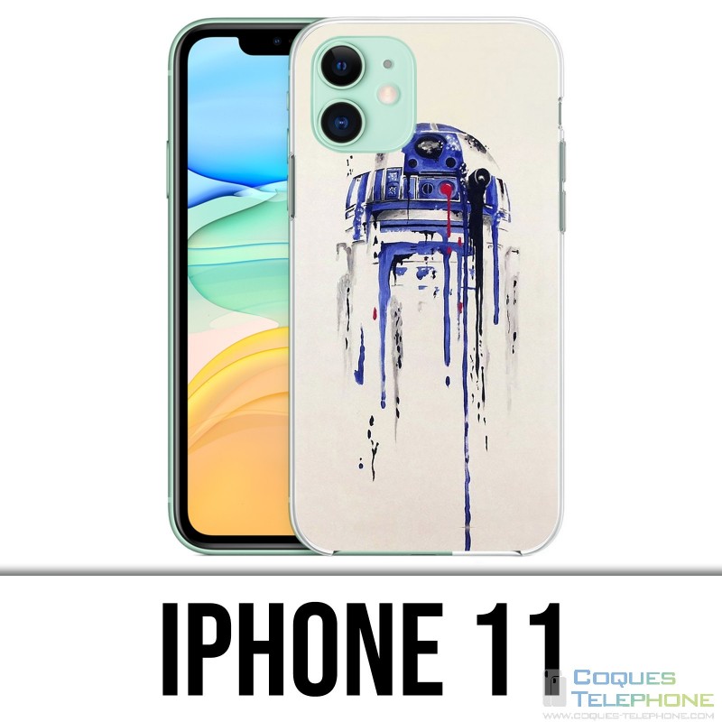 Custodia per iPhone 11 - R2D2 Paint