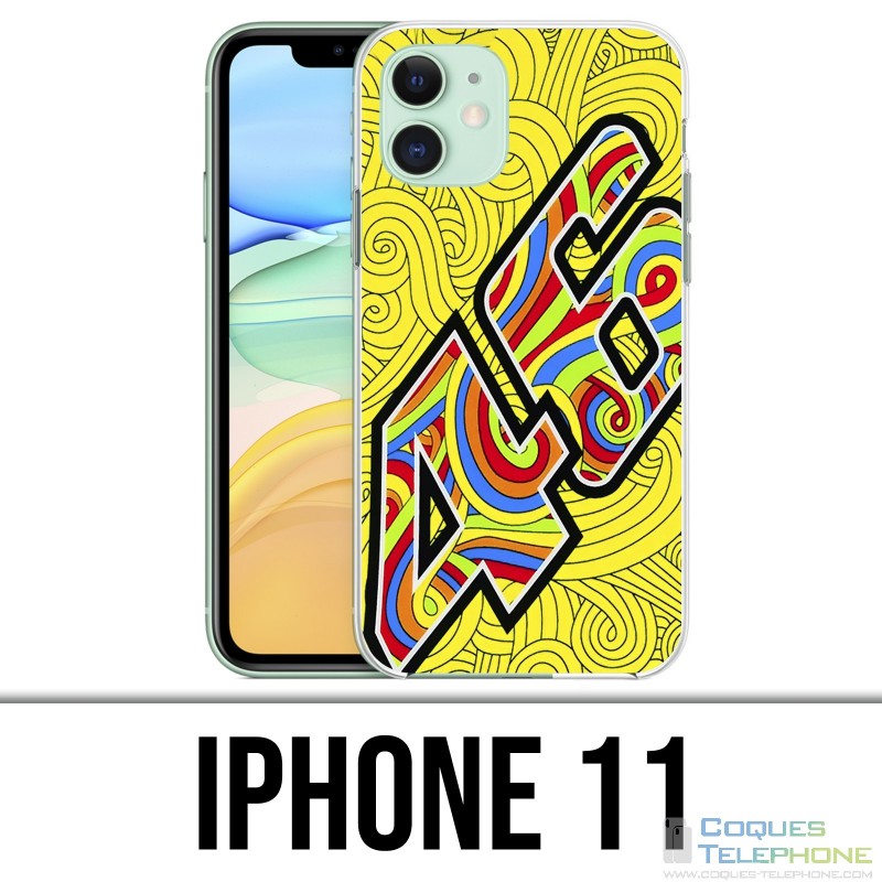 Coque iPhone 11 - Rossi 46 Waves