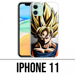 Coque iPhone 11 - Sangoku Mur Dragon Ball Super