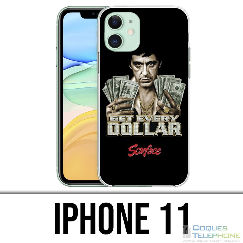 Funda iPhone 11 - Scarface Obtenga dólares