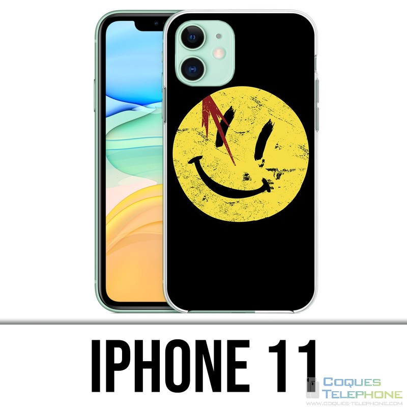 Coque iPhone 11 - Smiley Watchmen