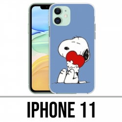 Coque iPhone 11 - Snoopy Coeur