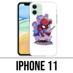 Custodia per iPhone 11 - Cartoon Spiderman