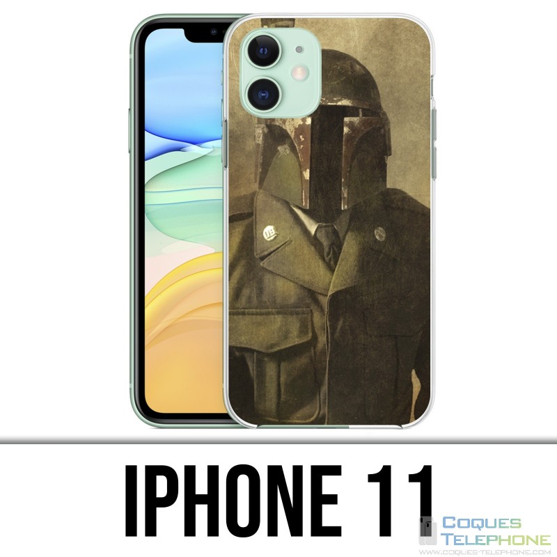 Coque iPhone 11 - Star Wars Vintage Boba Fett