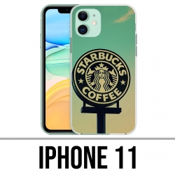 Coque iPhone 11 - Starbucks Vintage