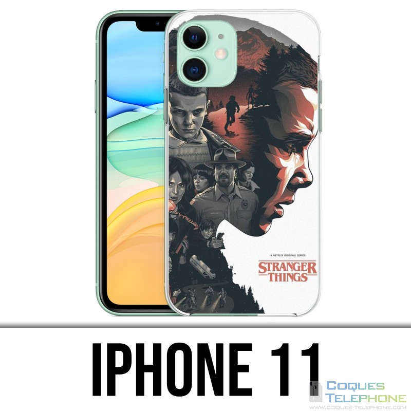 Custodia per iPhone 11 - Stranger Things Fanart