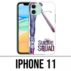 Coque iPhone 11 - Suicide Squad Jambe Harley Quinn