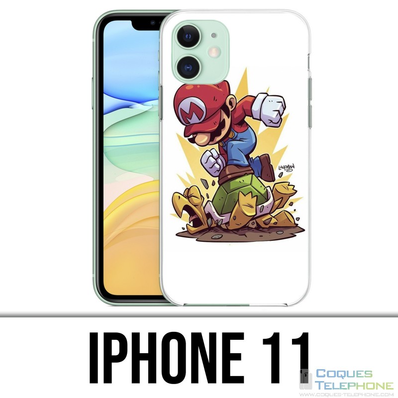 Funda iPhone 11 - Super Mario Turtle Cartoon