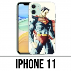 Coque iPhone 11 - Superman Paintart