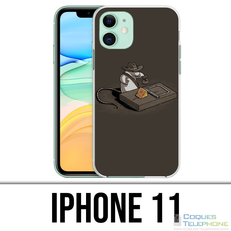Coque iPhone 11 - Tapette Souris Indiana Jones